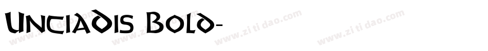 UnciaDis Bold字体转换